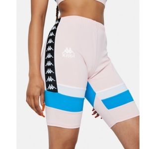$80 NWT KAPPA biker shorts pink sz Large